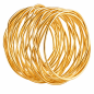 Preview: Goldener Serviettenring aus Draht – filigran & elegant | Serviettenring zur Miete / 0,50 €