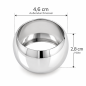 Preview: Silberner Serviettenring – elegant & modern | Serviettenring zur Miete / 0,50 €