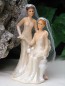 Preview: Tortenfigur Tortenaufsatz zur Hochzeit Homo Brautpaar 14 cm TA0016 Frauen