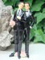 Preview: Tortenaufsatz Hochzeit Brautpaar Männer 21 cm Tortendeko Tortendekoration TA0021