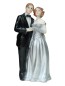 Preview: Tortenfigur Tortenaufsatz zur Silberhochzeit Brautpaar 13 cm TA0030