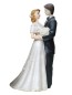 Preview: Tortenfigur Tortenaufsatz zur Hochzeit Brautpaar 26 cm TA0036