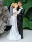 Preview: Tortenfigur Tortenaufsatz zur Hochzeit Brautpaar 18 cm TA0046
