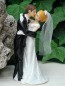 Preview: Tortenfigur Tortenaufsatz zur Hochzeit Brautpaar 18 cm TA0047