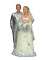 Preview: Tortenfigur Tortenaufsatz zur Silberhochzeit Hochzeit Brautpaar 9 cm TA0050