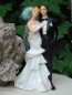 Preview: Tortenfigur Tortenaufsatz zur Hochzeit Brautpaar 25 cm TA0054