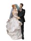 Preview: Tortenfigur Tortenaufsatz zur Hochzeit Brautpaar 21 cm TA0055