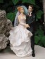 Preview: Tortenfigur Tortenaufsatz zur Hochzeit Brautpaar 21 cm TA0055