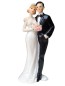 Preview: Tortendeko Tortenfigur Tortenaufsatz zur Hochzeit Brautpaar 21 cm TA0092