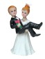 Preview: Tortendeko Tortenfigur Tortenaufsatz zur Hochzeit Brautpaar 9 cm TA0094
