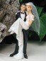 Preview: Tortendeko Tortenfigur Tortenaufsatz zur Hochzeit Brautpaar 13 cm TA0096