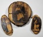 Preview: Tischdekoration TD0115 - Vintage - 3 Stück Birkenscheiben mit Bild