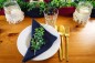 Preview: Vermietung von Musselin Stoff Servietten ca. 40 cm x 40 cm - Farbe dunkelblau, navy, marine / 1,10 €