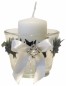 Preview: SET : 3 Kerzen & 3 Gläser Tischdekoration Hochzeit Taufe Kommunion Konfirmation VK008