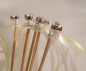 Preview: 10 Wedding Wands mit Schellen Hochzeit Gäste Weddingwands grün