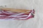 Preview: Wedding Wands mit Spitze bordeaux weiß - 10 Stück WW003