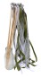 Preview: Wedding Wands mit Spitze grau oliv - 10 Stück