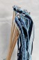 Preview: Wedding Wands mit Spitze hellblau dunkelblau - 10 Stück