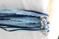 Preview: Wedding Wands mit Spitze hellblau dunkelblau - 10 Stück