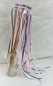 Preview: Wedding Wands mit Spitze rosa grau - 10 Stück