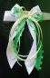 Preview: Antennenschleifen zur Hochzeit " HEART " SCH0141 im 10er Set - grün, hellgrün, weiß