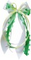 Preview: Antennenschleifen zur Hochzeit " HEART " SCH0141 im 10er Set - grün, hellgrün, weiß