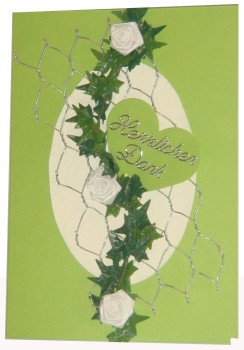 10 x Dankeskarten Hochzeit Verlobung DK001