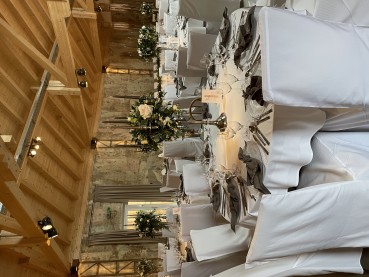 Preview: Vermietung von Musselin Stoff Servietten ca. 40 cm x 40 cm - Farbe taupe / 1,10 €