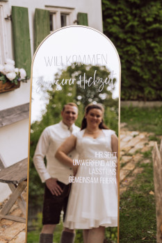 Vermietung Dekospiegel zur Hochzeit / 30 €