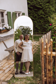 Vermietung Dekospiegel zur Hochzeit / 30 €