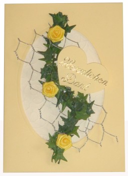 10 x Dankeskarten Hochzeit Verlobung DK001