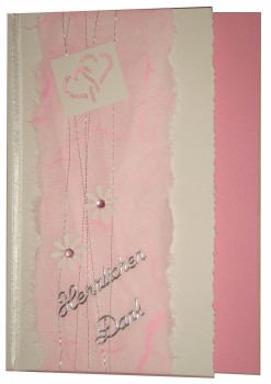 10 x Dankeskarten Hochzeit Verlobung DK008