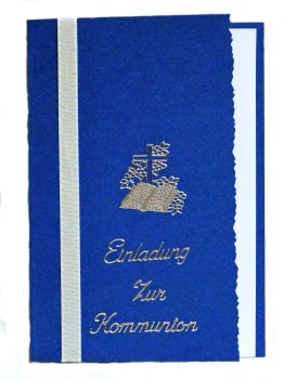 10 x Einladung Einladungskarte Kommunion Einladungen KK014