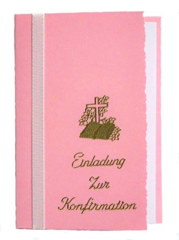 10 x Einladung Einladungskarte Konfirmation Einladungen KK013