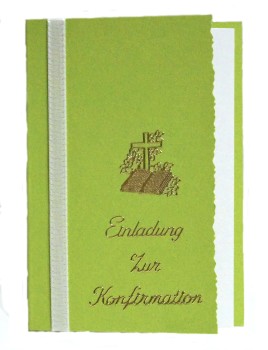 10 x Einladung Einladungskarte Konfirmation Einladungen KK013