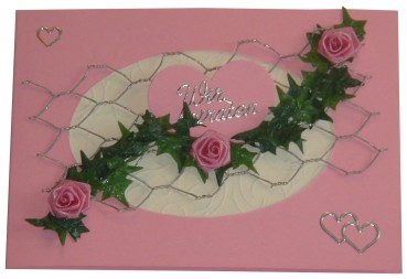 10 x Einladung Einladungskarte Hochzeit Einladungen KH001