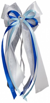 Antennenschleifen " Chiara " Hochzeit SCH0010 im 10er Set - weiss, lila, flieder