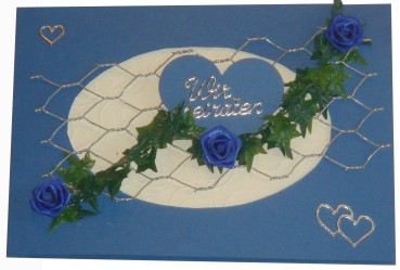 10 x Einladung Einladungskarte Hochzeit Einladungen KH001