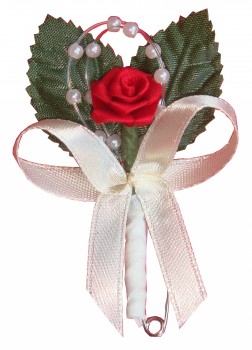 Anstecker "Maria" zur Hochzeit AS0025 - 10 Stück - rot