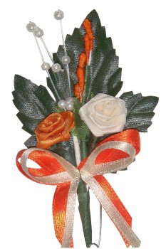 10 x Hochzeitsanstecker Gästeanstecker Anstecker Hochzeit AS0049 orange