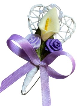 10 x Hochzeitsanstecker Gästeanstecker Anstecker Hochzeit AS0052 lila