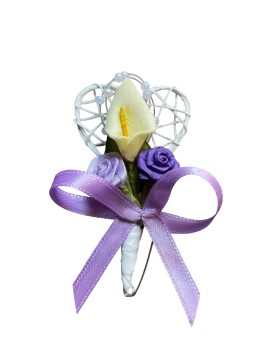 10 x Hochzeitsanstecker Gästeanstecker Anstecker Hochzeit AS0052 lila