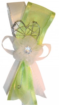 Gästeanstecker "Lea" zur Hochzeit im 10er Set AS0043 - hellgrün