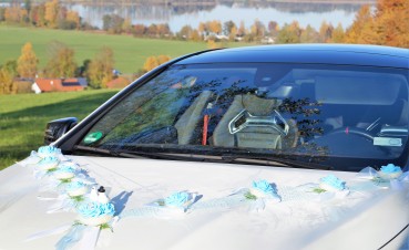 Autoschmuck " Lilly " AU0014 - hellblau, türkis