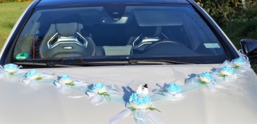 Autoschmuck " Lilly " AU0014 - hellblau, türkis