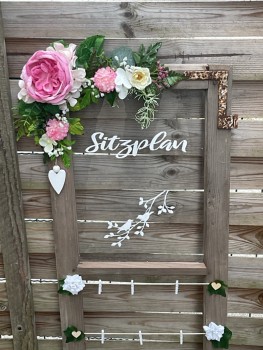 Fenster Vintage Deko HOCHZEIT Scheunenhochzeit SITZPLAN freie Trauung