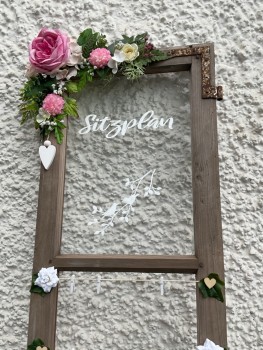 Fenster Vintage Deko HOCHZEIT Scheunenhochzeit SITZPLAN freie Trauung
