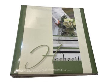 Gästebuch Hochzeit Braut, Brautstrauß GB0002 Fotoalbum grün