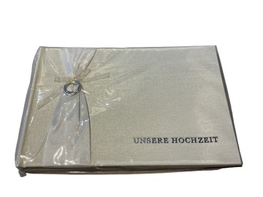 Gästebuch cremeweiss Ringe GB0009 Fotoalbum