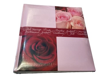 Gästebuch Hochzeit Rosen GB0011 Fotoalbum rosa, bordeaux